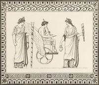 An illustration from Outlines from the figures and compositions upon the Greek, Roman, and Etruscan vases of the late Sir William Hamilton; with engraved borders (1804)