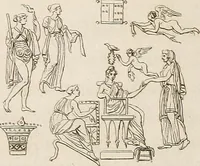 An illustration from Outlines from the figures and compositions upon the Greek, Roman, and Etruscan vases of the late Sir William Hamilton; with engraved borders (1804)