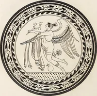 An illustration from Outlines from the figures and compositions upon the Greek, Roman, and Etruscan vases of the late Sir William Hamilton; with engraved borders (1804)