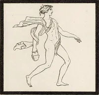 An illustration from Outlines from the figures and compositions upon the Greek, Roman, and Etruscan vases of the late Sir William Hamilton; with engraved borders (1804)