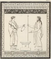 An illustration from Outlines from the figures and compositions upon the Greek, Roman, and Etruscan vases of the late Sir William Hamilton; with engraved borders (1804)