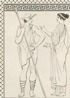 An illustration from Outlines from the figures and compositions upon the Greek, Roman, and Etruscan vases of the late Sir William Hamilton; with engraved borders (1804)