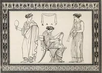 Picture 14 of 64 from Outlines from the figures and compositions upon the Greek, Roman, and Etruscan vases of the late Sir William Hamilton; with engraved borders (1804), leaf 57