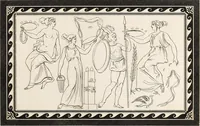 Picture 24 of 64 from Outlines from the figures and compositions upon the Greek, Roman, and Etruscan vases of the late Sir William Hamilton; with engraved borders (1804), leaf 84