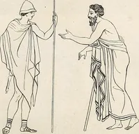 An illustration from Outlines from the figures and compositions upon the Greek, Roman, and Etruscan vases of the late Sir William Hamilton; with engraved borders (1804)