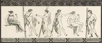 An illustration from Outlines from the figures and compositions upon the Greek, Roman, and Etruscan vases of the late Sir William Hamilton; with engraved borders (1804)
