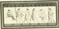 An illustration from Outlines from the figures and compositions upon the Greek, Roman, and Etruscan vases of the late Sir William Hamilton with engraved borders (1804)