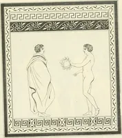 An illustration from Outlines from the figures and compositions upon the Greek, Roman, and Etruscan vases of the late Sir William Hamilton with engraved borders (1804)