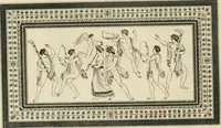 An illustration from Outlines from the figures and compositions upon the Greek, Roman, and Etruscan vases of the late Sir William Hamilton with engraved borders (1804)