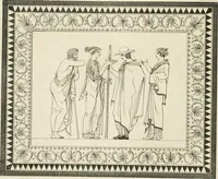 An illustration from Outlines from the figures and compositions upon the Greek, Roman, and Etruscan vases of the late Sir William Hamilton with engraved borders (1804)