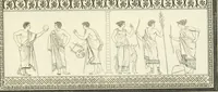 An illustration from Outlines from the figures and compositions upon the Greek, Roman, and Etruscan vases of the late Sir William Hamilton with engraved borders (1804)