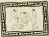 An illustration from Outlines from the figures and compositions upon the Greek, Roman, and Etruscan vases of the late Sir William Hamilton with engraved borders (1804)