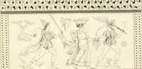 An illustration from Outlines from the figures and compositions upon the Greek, Roman, and Etruscan vases of the late Sir William Hamilton with engraved borders (1804)