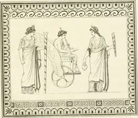 An illustration from Outlines from the figures and compositions upon the Greek, Roman, and Etruscan vases of the late Sir William Hamilton with engraved borders (1804)
