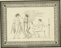 An illustration from Outlines from the figures and compositions upon the Greek, Roman, and Etruscan vases of the late Sir William Hamilton with engraved borders (1804)