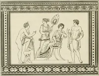 An illustration from Outlines from the figures and compositions upon the Greek, Roman, and Etruscan vases of the late Sir William Hamilton with engraved borders (1804)