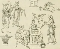 Picture 65 of 65 from Outlines from the figures and compositions upon the Greek, Roman, and Etruscan vases of the late Sir William Hamilton with engraved borders (1804), leaf 197