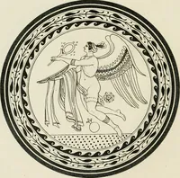An illustration from Outlines from the figures and compositions upon the Greek, Roman, and Etruscan vases of the late Sir William Hamilton with engraved borders (1804)