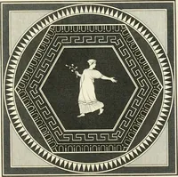 An illustration from Outlines from the figures and compositions upon the Greek, Roman, and Etruscan vases of the late Sir William Hamilton with engraved borders (1804)
