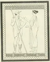 An illustration from Outlines from the figures and compositions upon the Greek, Roman, and Etruscan vases of the late Sir William Hamilton with engraved borders (1804)