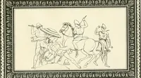 An illustration from Outlines from the figures and compositions upon the Greek, Roman, and Etruscan vases of the late Sir William Hamilton with engraved borders (1804)