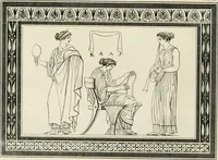 An illustration from Outlines from the figures and compositions upon the Greek, Roman, and Etruscan vases of the late Sir William Hamilton with engraved borders (1804)