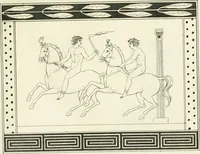 An illustration from Outlines from the figures and compositions upon the Greek, Roman, and Etruscan vases of the late Sir William Hamilton with engraved borders (1804)
