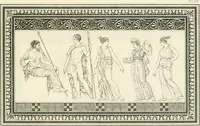An illustration from Outlines from the figures and compositions upon the Greek, Roman, and Etruscan vases of the late Sir William Hamilton with engraved borders (1804)