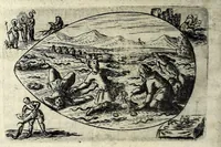 An illustration from Ova Paschalia sacro emblemate inscripta descriptaq[ue] (1635)