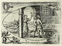 An illustration from Ova Paschalia sacro emblemate inscripta descriptaq[ue] (1635)