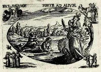 An illustration from Ova Paschalia sacro emblemate inscripta descriptaq[ue] (1635)