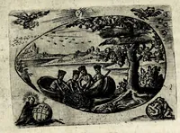 An illustration from Ova Paschalia sacro emblemate inscripta descriptaq[ue] (1635)