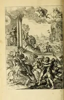 An illustration from Ovid's Metamorphosis : Englished, mythologiz'd, and represented in figures. An essay to the translation of Virgil's Æneis (1632)