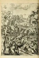 An illustration from Ovid's Metamorphosis : Englished, mythologiz'd, and represented in figures. An essay to the translation of Virgil's Æneis (1632)