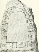 An illustration from De danske runemindesmaerker, forklarede (1864)