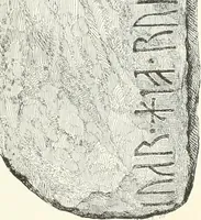 An illustration from De danske runemindesmaerker, forklarede (1864)