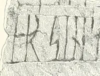 An illustration from De danske runemindesmaerker, forklarede (1864)
