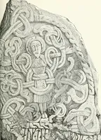 An illustration from De danske runemindesmaerker, forklarede (1864)