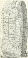 An illustration from De danske runemindesmaerker, forklarede (1864)