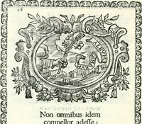 An illustration from Pacis aqvilam inter et lilia initae elogia (1660)