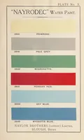 An illustration from Paint & colour mixing : a practical handbook for painters, decorators, paint manufacturers, artists and all who have to mix colours, containing over 300 samples of actual oil and water-paints and water-colours of various colours, and upwards of 1,500 different colour mixtures, with fifteen coloured plates / by Arthur Seymour Jennings. (1926)