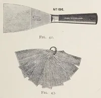 An illustration from Paint & colour mixing : a practical handbook for painters, decorators, paint manufacturers, artists and all who have to mix colours, containing over 300 samples of actual oil and water-paints and water-colours of various colours, and upwards of 1,500 different colour mixtures, with fifteen coloured plates / by Arthur Seymour Jennings. (1926)