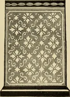 An illustration from The painters' encyclopædia. Containing definitions of all important words in the art of plain and artistic painting, with details of practice in coach, carriage, railway car, house, sign and ornamental painting, including graining, marbling ... and valuable hints and helps in scene painting, porcelain painting, plain painting, distemper painting, and all work in which a brush, pencil or palette is used (1887)