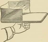 An illustration from The painters' encyclopædia. Containing definitions of all important words in the art of plain and artistic painting, with details of practice in coach, carriage, railway car, house, sign and ornamental painting, including graining, marbling ... and valuable hints and helps in scene painting, porcelain painting, plain painting, distemper painting, and all work in which a brush, pencil or palette is used (1887)