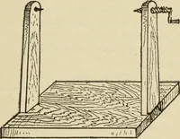 An illustration from The painters' encyclopædia. Containing definitions of all important words in the art of plain and artistic painting, with details of practice in coach, carriage, railway car, house, sign and ornamental painting, including graining, marbling ... and valuable hints and helps in scene painting, porcelain painting, plain painting, distemper painting, and all work in which a brush, pencil or palette is used (1887)