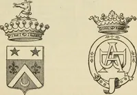 An illustration from The painters' encyclopædia. Containing definitions of all important words in the art of plain and artistic painting, with details of practice in coach, carriage, railway car, house, sign and ornamental painting, including graining, marbling ... and valuable hints and helps in scene painting, porcelain painting, plain painting, distemper painting, and all work in which a brush, pencil or palette is used (1887)