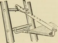 An illustration from The painters' encyclopædia. Containing definitions of all important words in the art of plain and artistic painting, with details of practice in coach, carriage, railway car, house, sign and ornamental painting, including graining, marbling ... and valuable hints and helps in scene painting, porcelain painting, plain painting, distemper painting, and all work in which a brush, pencil or palette is used (1887)
