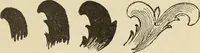 An illustration from The painters' encyclopædia. Containing definitions of all important words in the art of plain and artistic painting, with details of practice in coach, carriage, railway car, house, sign and ornamental painting, including graining, marbling ... and valuable hints and helps in scene painting, porcelain painting, plain painting, distemper painting, and all work in which a brush, pencil or palette is used (1887)