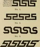 An illustration from The painters' encyclopædia. Containing definitions of all important words in the art of plain and artistic painting, with details of practice in coach, carriage, railway car, house, sign and ornamental painting, including graining, marbling ... and valuable hints and helps in scene painting, porcelain painting, plain painting, distemper painting, and all work in which a brush, pencil or palette is used (1887)