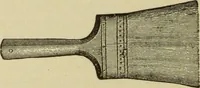 An illustration from The painters' encyclopædia. Containing definitions of all important words in the art of plain and artistic painting, with details of practice in coach, carriage, railway car, house, sign and ornamental painting, including graining, marbling ... and valuable hints and helps in scene painting, porcelain painting, plain painting, distemper painting, and all work in which a brush, pencil or palette is used (1887)